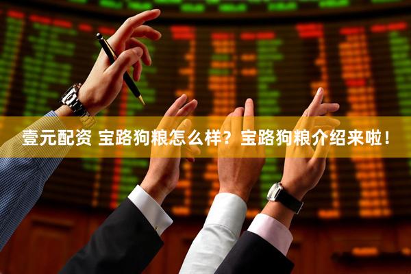 壹元配资 宝路狗粮怎么样？宝路狗粮介绍来啦！
